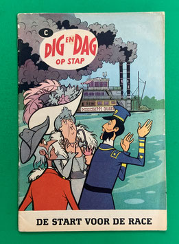 Original Mosaik Digedags Exportheft Holland holländisch Dig en Dag op stap Buchstabe C Nr. 154 De start voor de race September 1969 Amerika-Serie