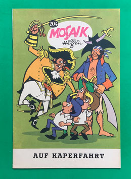 Original Mosaik der Digedags Nr. 204 Auf Kaperfahrt November 1973 Amerika-Serie