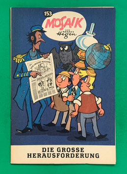 Original Mosaik der Digedags Nr. 153 Die große Herausforderung August 1969 Amerika-Serie