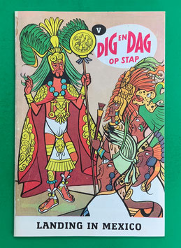 Original Mosaik Digedags Exportheft Holland holländisch Dig en Dag op stap Buchstabe V Nr. 173 Landing in Mexico April 1971 Amerika-Serie