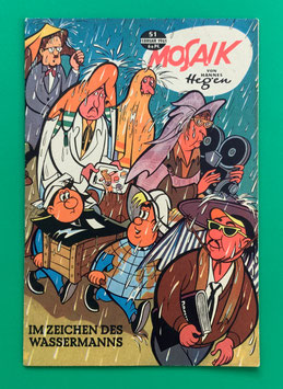 Original Mosaik Digedags Nr. 51 Im Zeichen des Wassermanns Februar 1961 Weltraum-Serie