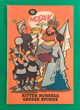 Original Mosaik der Digedags Nr. 151 Ritter Runkels große Stunde Juni 1969 Runkel-Serie