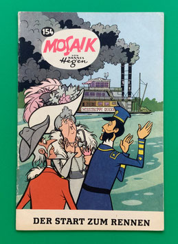 Original Mosaik Digedags Exportheft Nr. 154 Der Start zum Rennen September 1969 Amerika-Serie Das Schiffsrennen