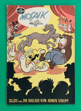 Original Mosaik der Digedags Nr. 15 Die Ballade vom armen Strupp Februar 1958 Römer-Serie