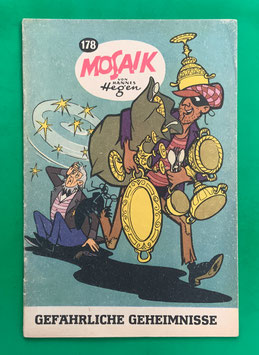 Original Mosaik der Digedags Nr. 178 Gefährliche Geheimnisse September 1971 Amerika-Serie