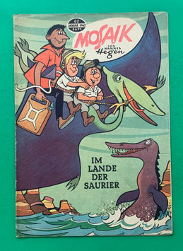 Original Mosaik der Digedags Nr. 62 Im Lande der Saurier Januar 1962 Weltraum-Serie