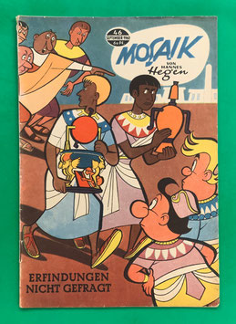 Original Mosaik der Digedags Nr. 46 Erfindungen nicht gefragt September 1960 Erfinder-Serie
