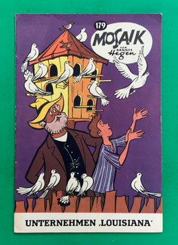 Original Mosaik Digedags Schwarzdruck schwarze Serie Nr. 179 Unternehmen „Louisiana“ Oktober 1971