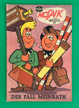 Original Mosaik der Digedags Nr. 83 Der Fall Meinrath Oktober 1963 Erfinder-Serie