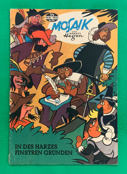 Original Mosaik der Digedags Nr. 54 In des Harzes finstren Gründen Mai 1961 Erfinder-Serie