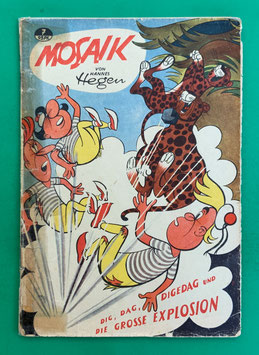 Original Mosaik der Digedags Nr. 7 Die große Explosion 1957 Orient-Südsee-Serie