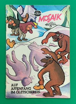 Original Mosaik Digedags Exportheft Nr. 67 Auf Affenfang im Gletschereis Juni 1962 Weltraum-Serie Evolutions-Kapitel