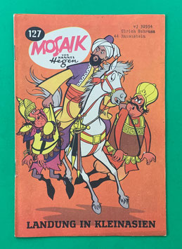 Original Mosaik der Digedags Nr. 127 Landung in Kleinasien Juni 1967 Runkel-Serie exzellenter Zustand mit Abostempel
