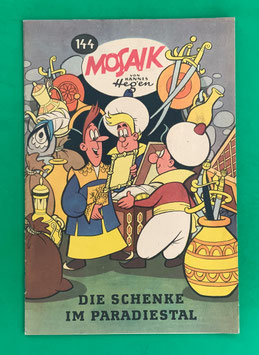 Original Mosaik der Digedags Nr. 144 Die Schenke im Paradiestal November 1968 Runkel-Serie