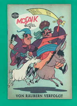 Original Mosaik der Digedags Nr. 108 Von Räubern verfolgt November 1965 Runkel-Serie