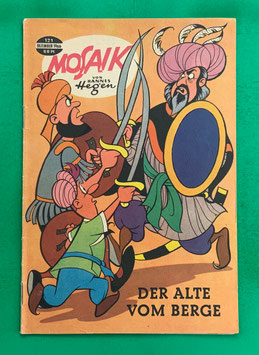 Original Mosaik der Digedags Nr. 121 Der Alte vom Berge Dezember 1966 Runkel-Serie