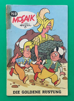 Original Mosaik der Digedags Nr. 140 Die goldene Rüstung Juli 1968 Runkel-Serie original & vollständig