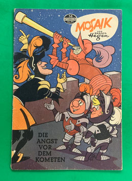 Original Mosaik der Digedags Nr. 58 Die Angst vor dem Kometen September 1961 Erfinder-Serie