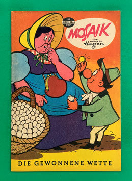 Original Mosaik Digedags Nr. 81 Die gewonnene Wette August 1963 Erfinder-Serie
