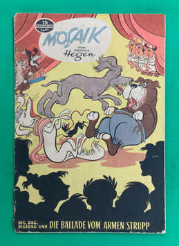 Original Mosaik der Digedags Nr. 15 Die Ballade vom armen Strupp Februar 1958 Römer-Serie
