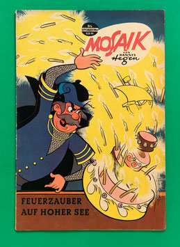 Original Mosaik der Digedags Nr. 94 abgeschn. H - Feuerzauber auf hoher See September 1964 Runkel-Serie