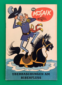 Original Mosaik der Digedags Nr. 186 Überraschungen am Biberfluß Mai 1972 Amerika-Serie