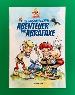 Mosaik Abrafaxe Stickeralbum Die unglaublichen Abenteuer der Abrafaxe 2023