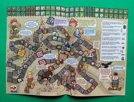 Mosaik Abrafaxe Nr. 421 Beilage Jubiläumsposter Würfelspiel mit London-Spiel