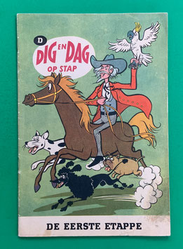 Original Mosaik Digedags Exportheft Holland holländisch Dig en Dag op stap Buchstabe D Nr. 155 De eerste etappe Oktober 1969 Amerika-Serie