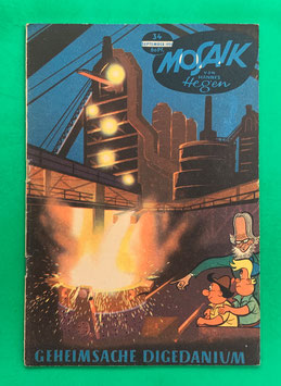 Original Mosaik der Digedags Nr. 34 Geheimsache Digedanium September 1959 Weltraum-Serie