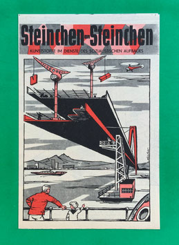 Original Mosaik Digedags Beilage Nr. 40 Kunststoffe im Dienste des sozialistischen Aufbaues März 1960 Kioskzustand