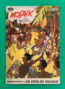 Original Mosaik Digedags Nr. 9 Das Urteil des Singongo August 1957 Orient-Südsee-Serie