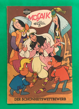 Original Mosaik der Digedags Nr. 111 Der Schönheitswettbewerb Februar 1966 Runkel-Serie