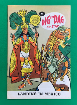 Original Mosaik Digedags Exportheft Holland holländisch Dig en Dag op stap Buchstabe V Nr. 173 Landing in Mexico April 1971 Amerika-Serie