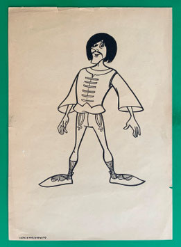 Mosaik Abrafaxe Originaldruck Ausmalbogen aus der DDR-Zeit
