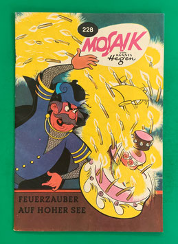 Original Mosaik der Digedags Nr. 228 Feuerzauber auf hoher See November 1975 Runkel-Nachdruck