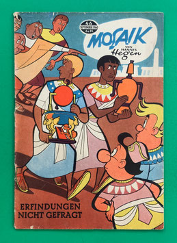 Original Mosaik der Digedags Nr. 46 Erfindungen nicht gefragt September 1960 Erfinder-Serie