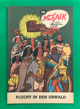 Original Mosaik der Digedags Nr. 174 Flucht in den Urwald Mai 1971 Amerika-Serie