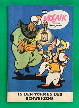 Original Mosaik der Digedags Nr. 219 In den Türmen des Schweigens Februar 1975 Orient-Serie