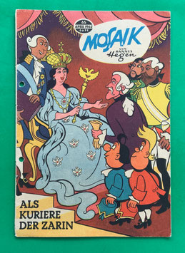 Original Mosaik der Digedags Nr. 65 Als Kuriere der Zarin April 1962 Erfinder-Serie
