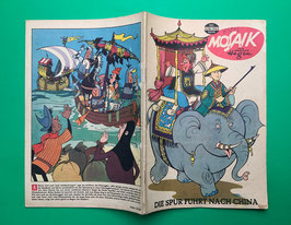 Original Mosaik der Digedags Nr. 103 Die Spur führt nach China Juni 1965 Runkel-Serie