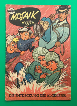 Original Mosaik der Digedags Nr. 52 Die Entdeckung des Algensees März 1961 Weltraum-Serie