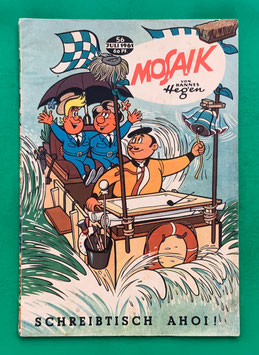 Original Mosaik der Digedags Nr. 56 Schreibtisch Ahoi! Juli 1961 Weltraum-Serie