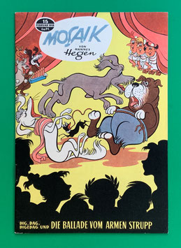 Original Mosaik Digedags Exportheft Nr. 15 Die Ballade vom armen Strupp Februar 1958 Römer-Serie Zirkus-Kapitel