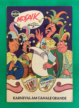 Original Mosaik der Digedags Nr. 92 Karneval am Canale Grande Juli 1964 Runkel-Serie