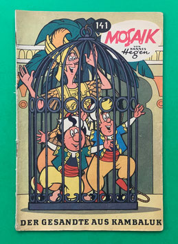 Original Mosaik der Digedags Nr. 141 Der Gesandte aus Kambaluk August 1968 Runkel-Serie original & vollständig