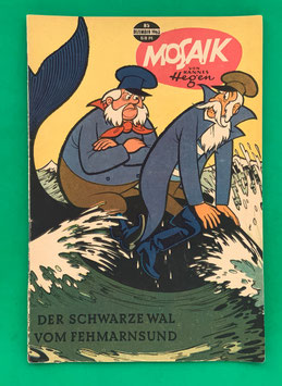 Original Mosaik der Digedags Nr. 85 Der schwarze Wal vom Fehmarnsund Dezember 1963 Erfinder-Serie