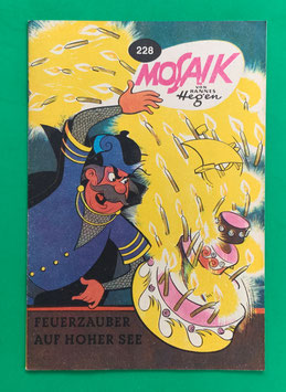 Original Mosaik Digedags Nr. 228 Feuerzauber auf hoher See November 1975 Runkel-Nachdruck