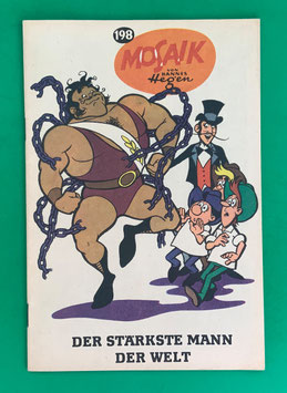 Original Mosaik der Digedags Nr. 198 Der stärkste Mann der Welt Mai 1973 Amerika-Serie