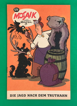 Original Mosaik der Digedags Nr. 171 Die Jagd nach dem Truthahn Februar 1971 Amerika-Serie